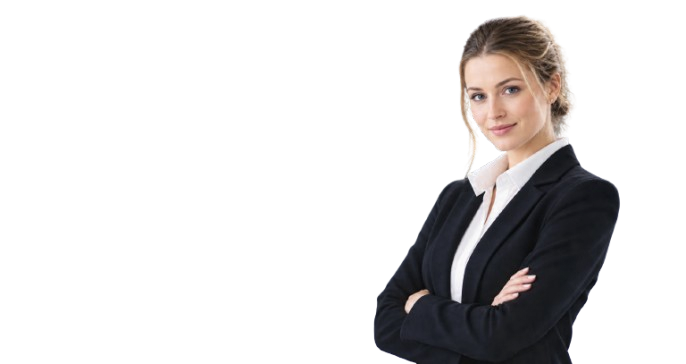 Businesswoman with folded arms